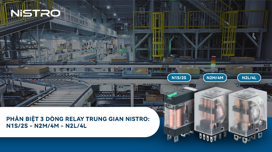 Phân biệt 3 dòng relay trung gian NiSTRO